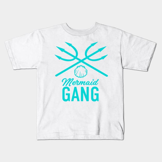 Mermaid Gang Kids T-Shirt by ballhard